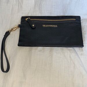 RJR JOHN ROCHA Faux Leather & Velvet Wristlet